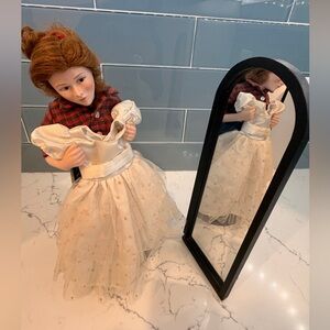 Vintage Danbury Mint Porcelain Doll Inspired by Norman Rockwell